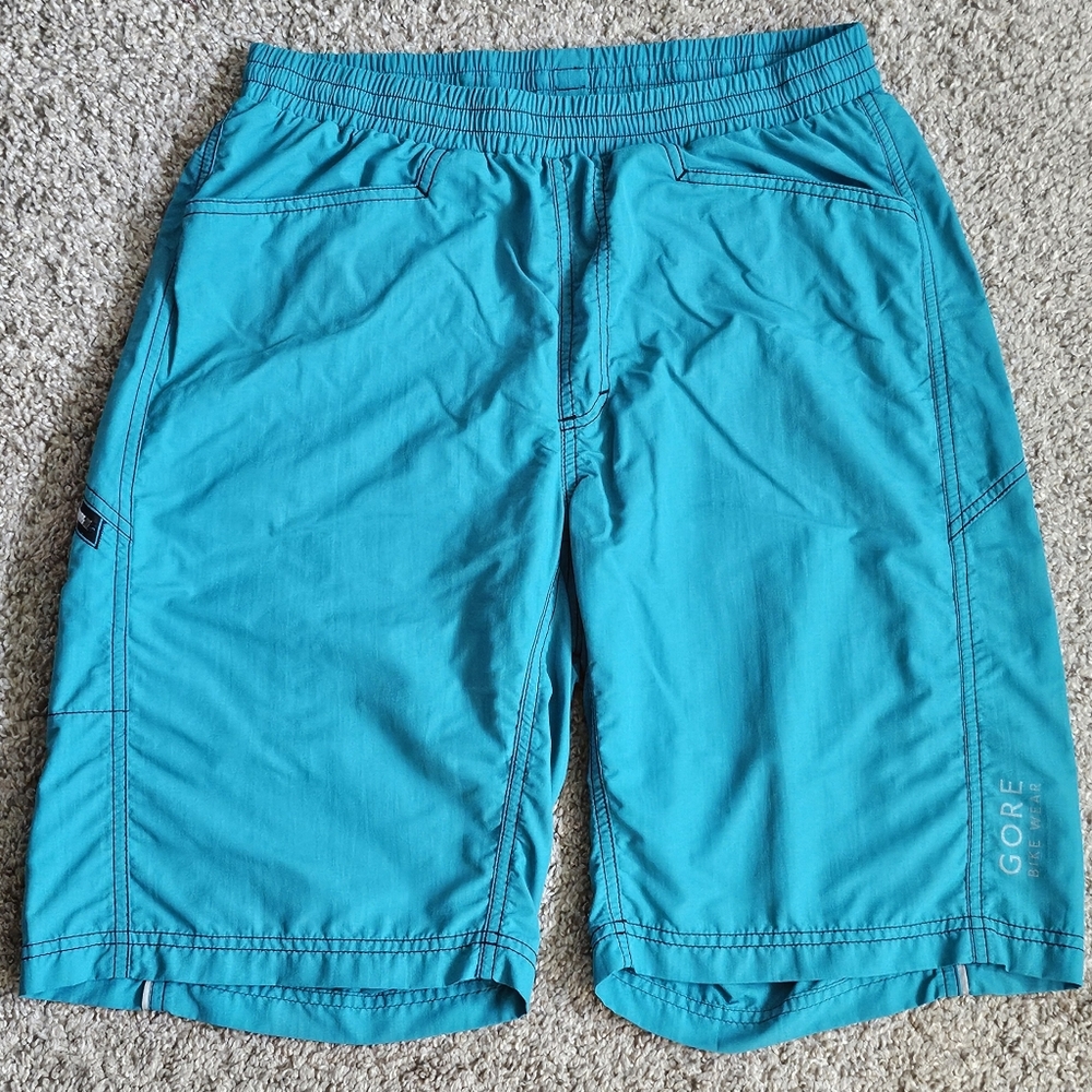 Gore Bike Wear Nylon Cargo Cycling Shorts - Blue - Size Medium 9" Inseam
